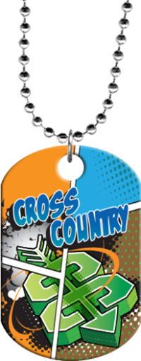 Cross Country Monster Dog Tag