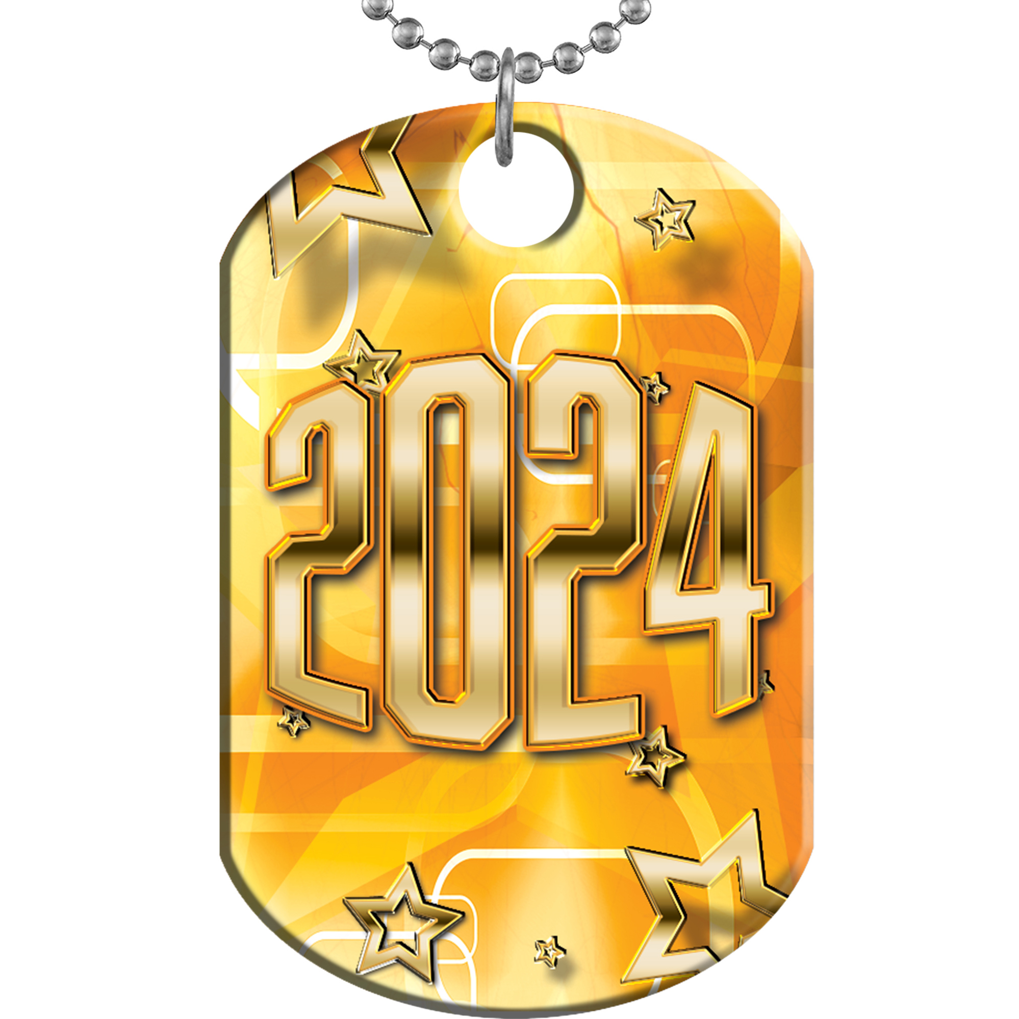 2024 Star Shine Monster Dog Tag - Orange