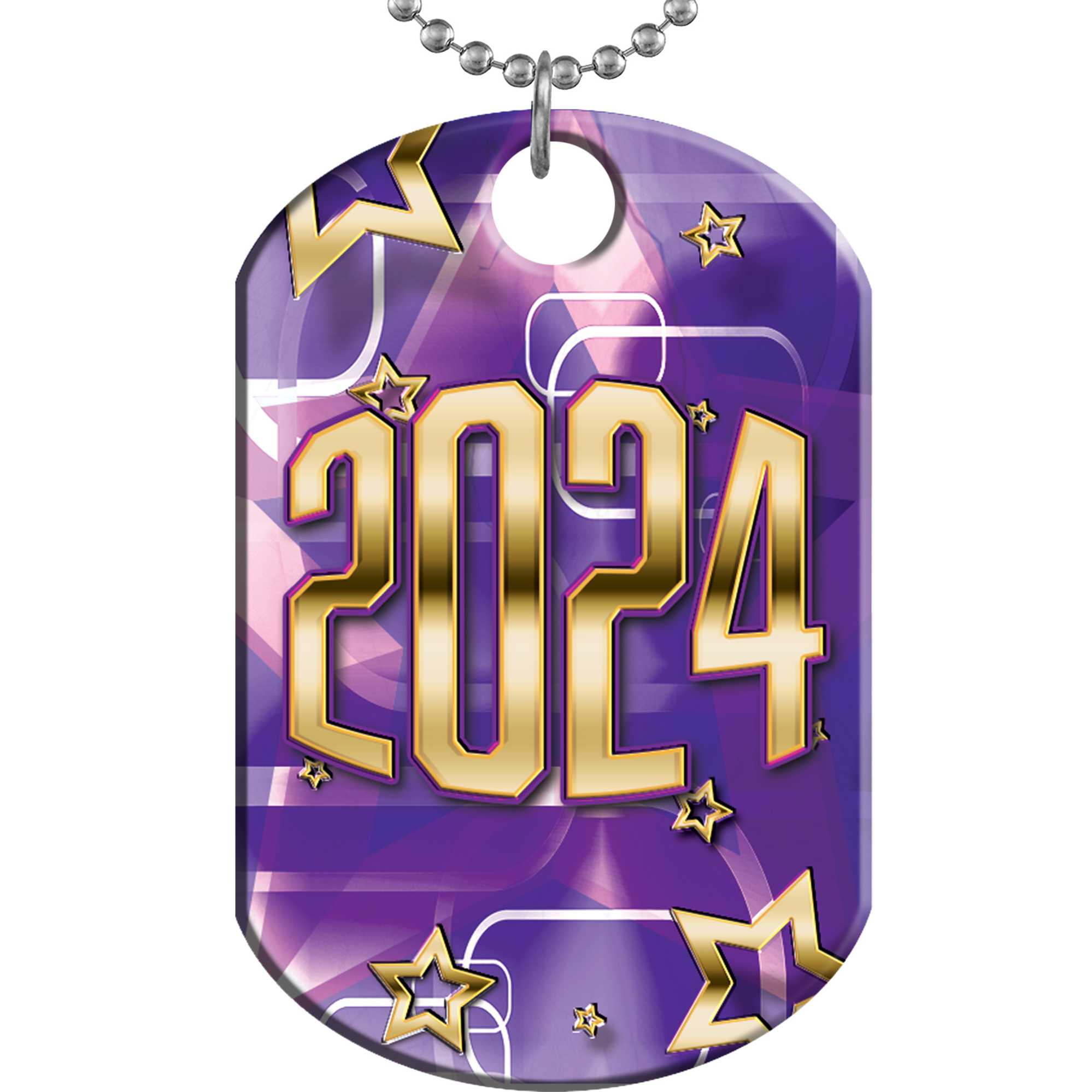 2024 Star Shine Monster Dog Tag - Purple