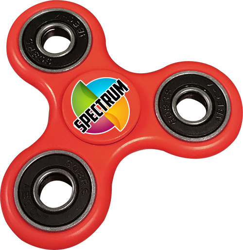 Custom Red Fidget Spinner