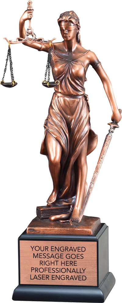 Scales of Justice Bronze Gallery Resin