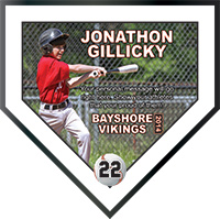 Full Coverage Photo Home Plate Plaque