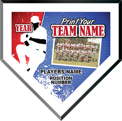 Full Color Home Plate Plaque with Your Photo