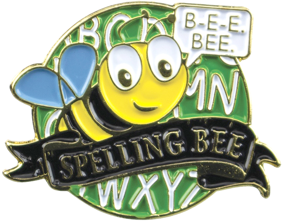 Spelling Bee Academic Lapel Torch Pin