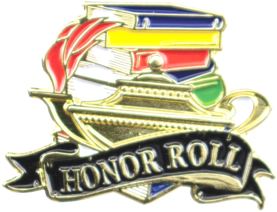 Honor Roll Academic Lapel Torch Pin