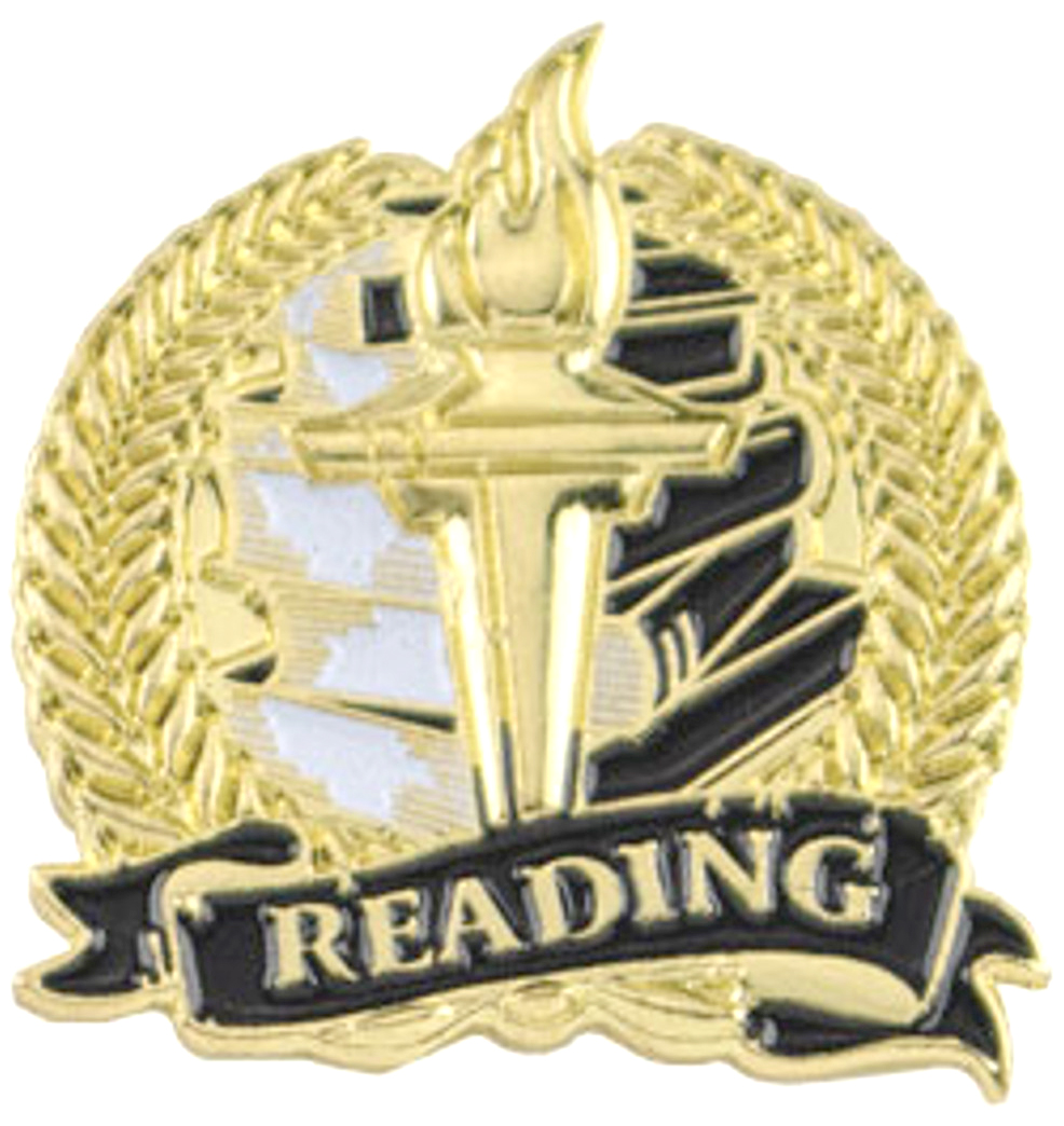 Reading Academic Lapel Torch Pin