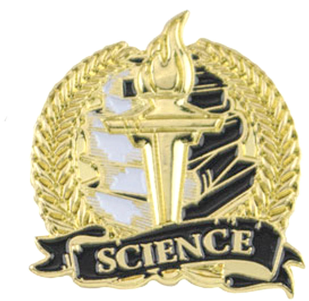 Science Academic Lapel Torch Pin