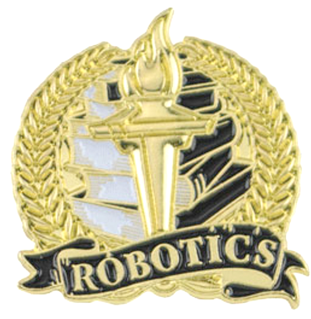 Robotics Academic Lapel Torch Pin