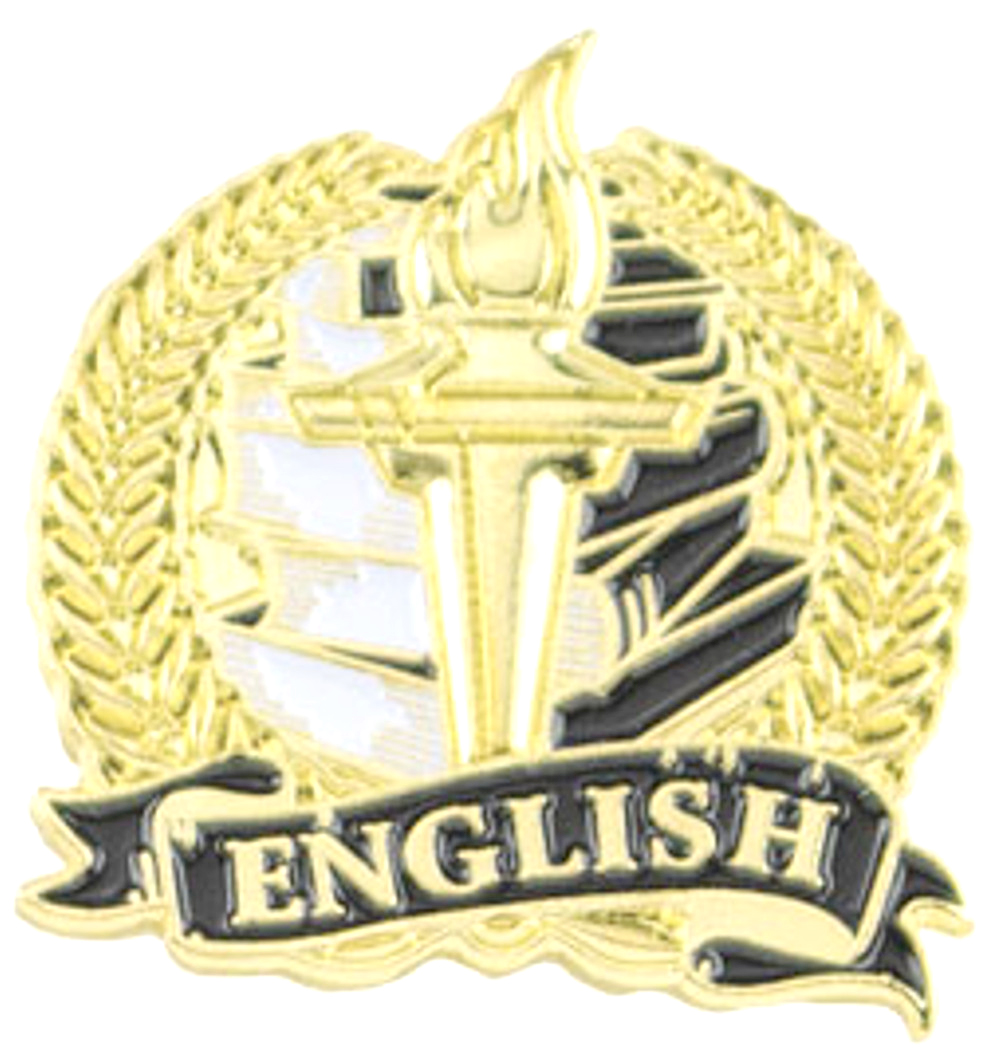 English Academic Lapel Torch Pin