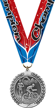Triathlon Medal- Silver