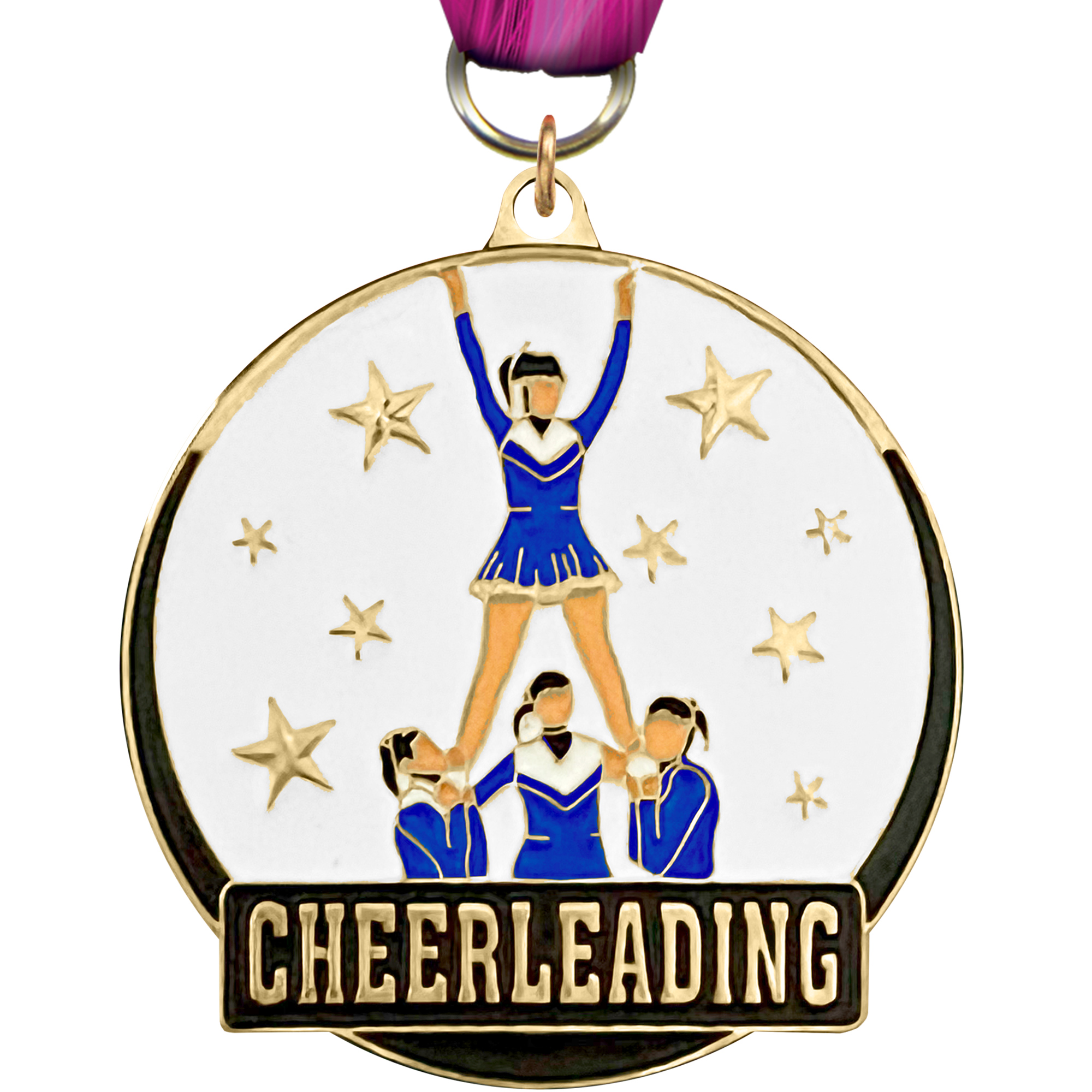 Cheer Enameled Medal