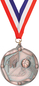 Basketball Medal- Bronze