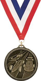 Pinewood Derby Medal- Gold