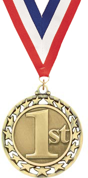 1st Place Super Star Medal - Trophy Depot