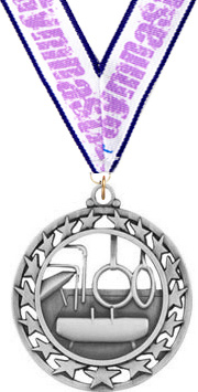 Gymnastics Super Star Medal- Silver