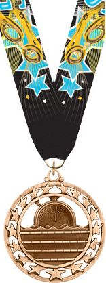 Swimming Super Star Medal- Bronze