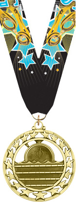 Swimming Super Star Medal- Gold