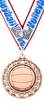Volleyball Super Star Medal- Bronze