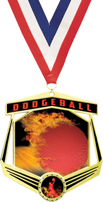 Dodgeball Marquee Insert Medal