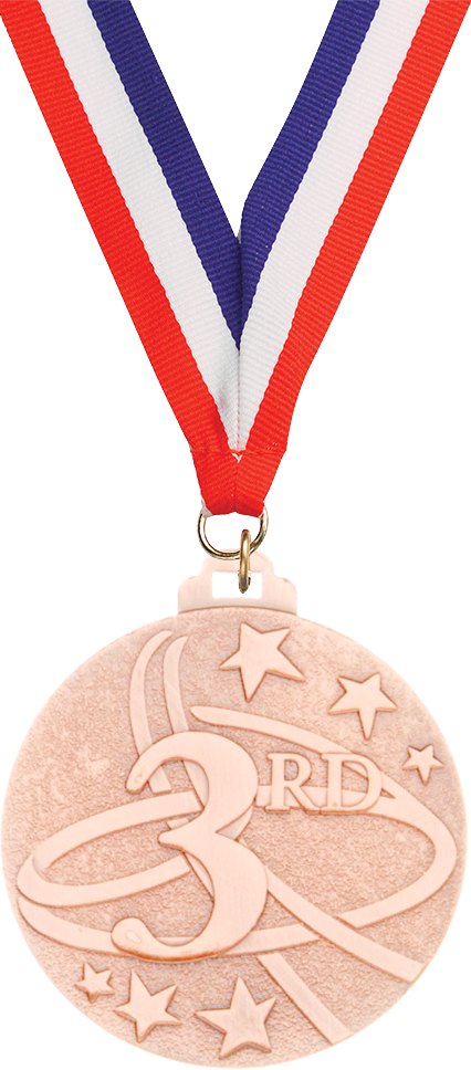 3rd Place- 2 inch Diecast Medal