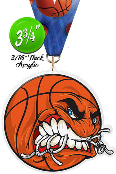 Basketball Krunch Colorix-M Acrylic Medal