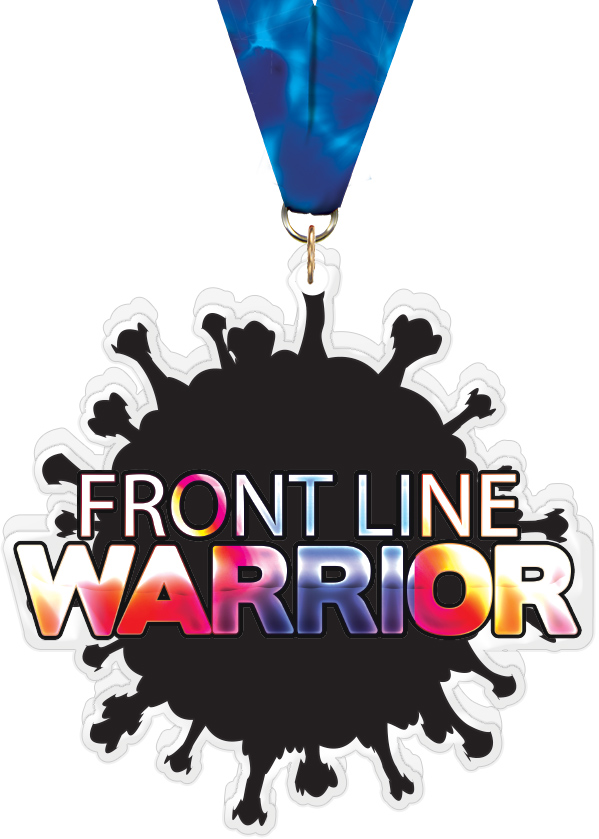 Front Line Warrior Colorix-M Acrylic Medal