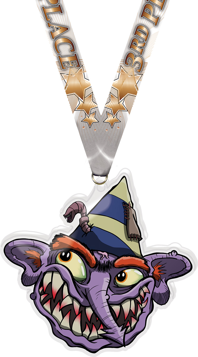 Exclusive TD Creepz Gnomey Colorix-M Acrylic Medal - 5 inch