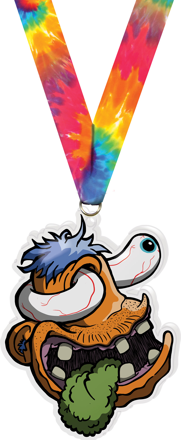 Exclusive TD Creepz Swirly Colorix-M Acrylic Medal - 5 inch