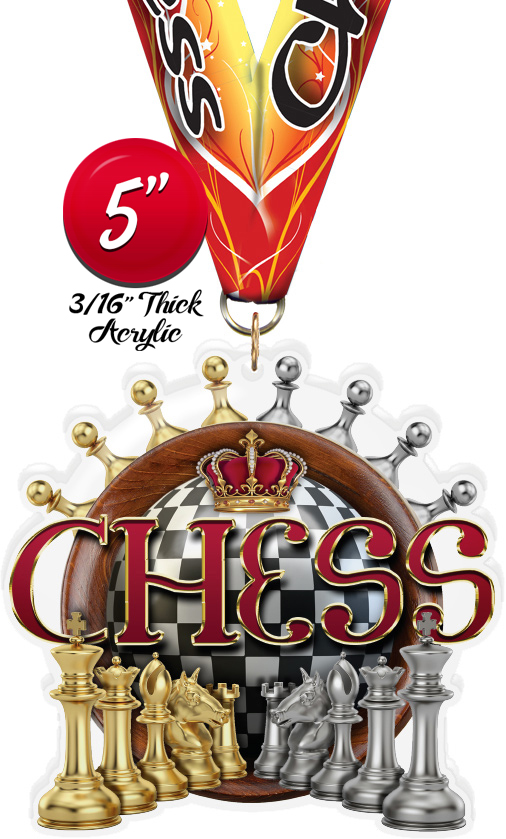 Chess Colorix-M Acrylic Medal