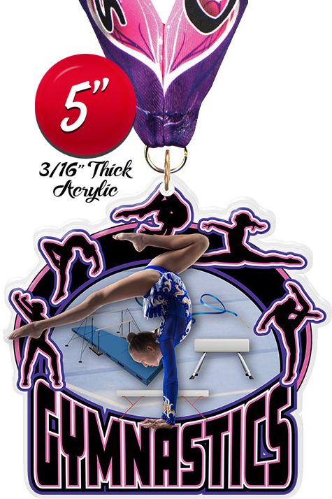 Gymnastics Female Colorix-M Acrylic Medal