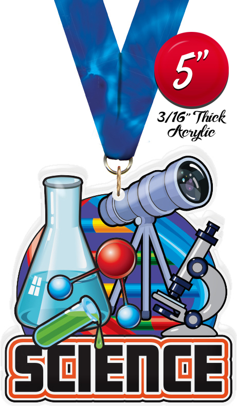 Science Colorix-M Acrylic Medal