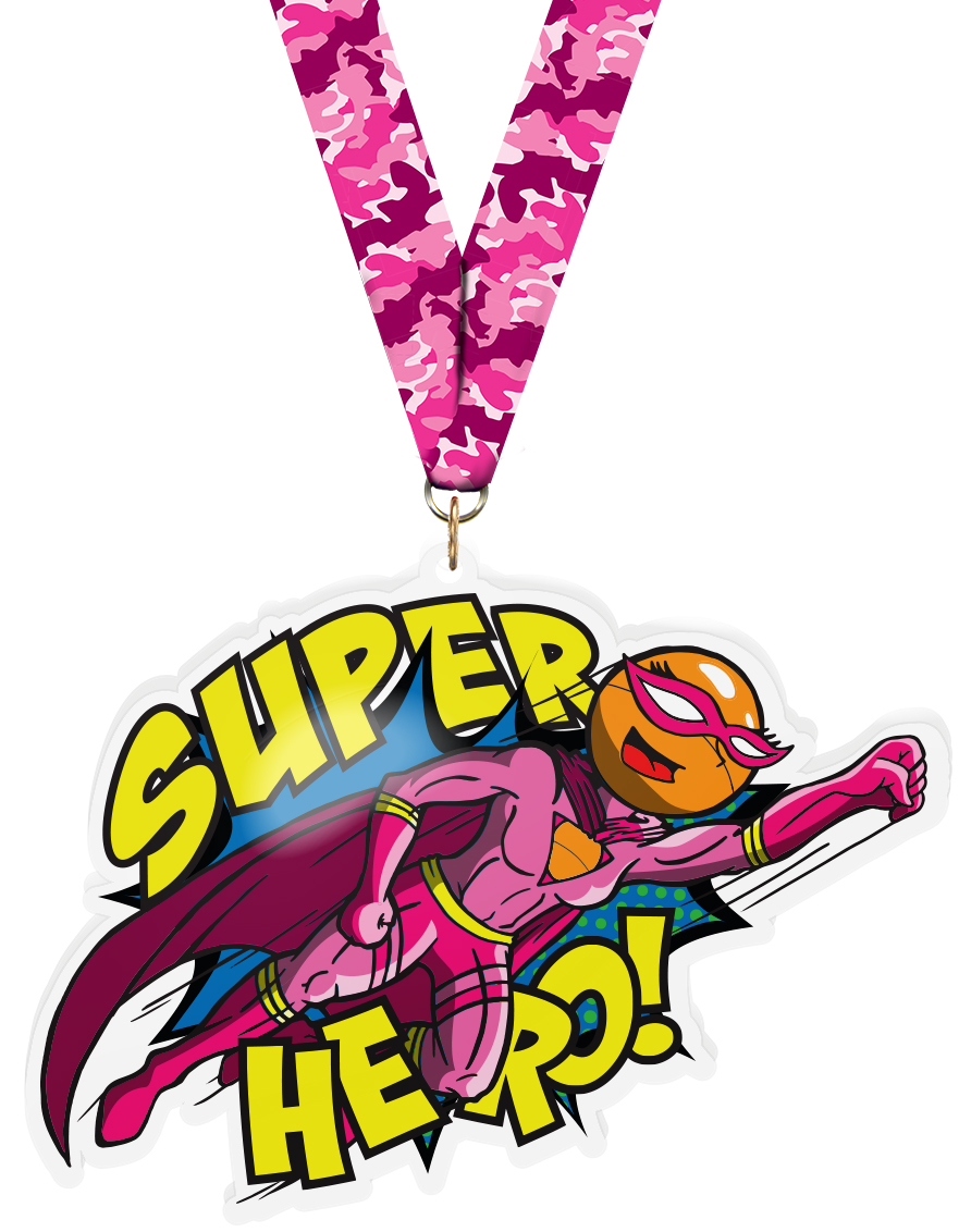  Exclusive Ping Pong Female Super Hero 5-Inch Colorix-M Acrylic Medal