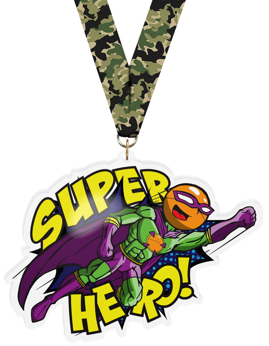  Exclusive Ping Pong Male Super Hero 5-Inch Colorix-M Acrylic Medal