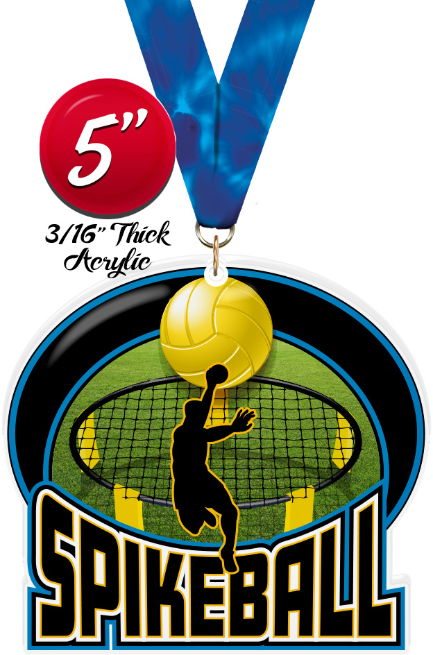 Spikeball Colorix-M Acrylic Medal - 5 inch