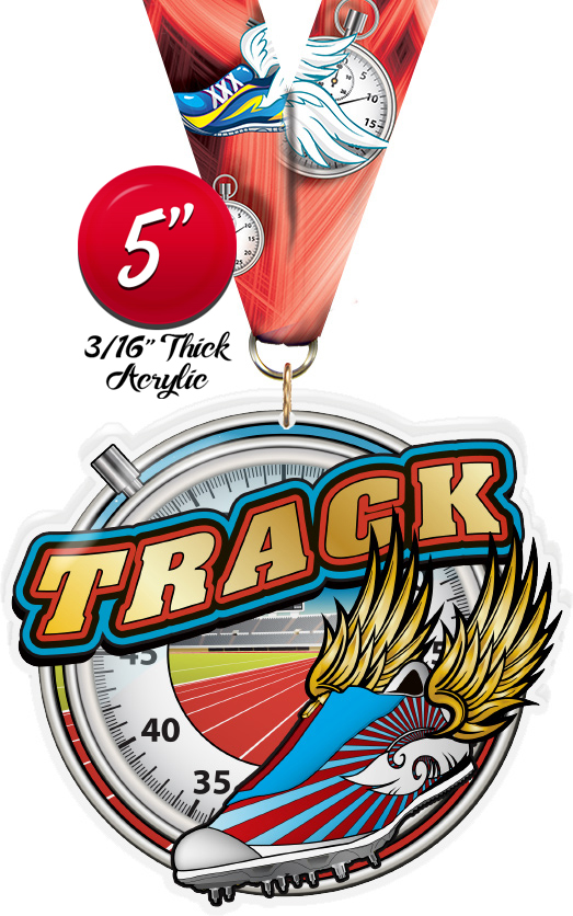Track Colorix-M Acrylic Medal