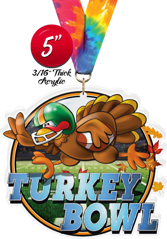 Turkey Bowl Colorix-M Acrylic Medal