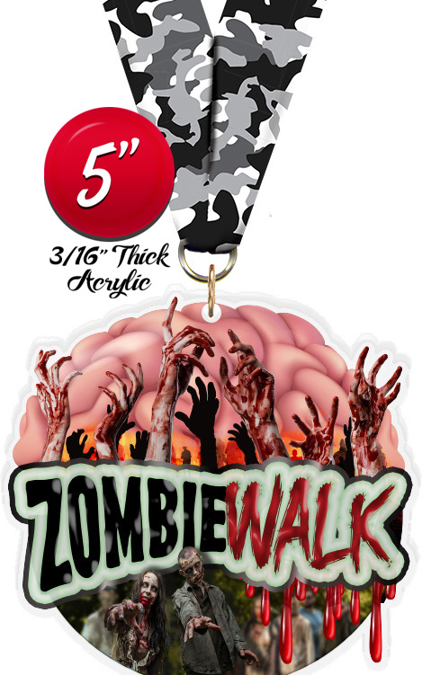 Zombie Walk Colorix-M Acrylic Medal