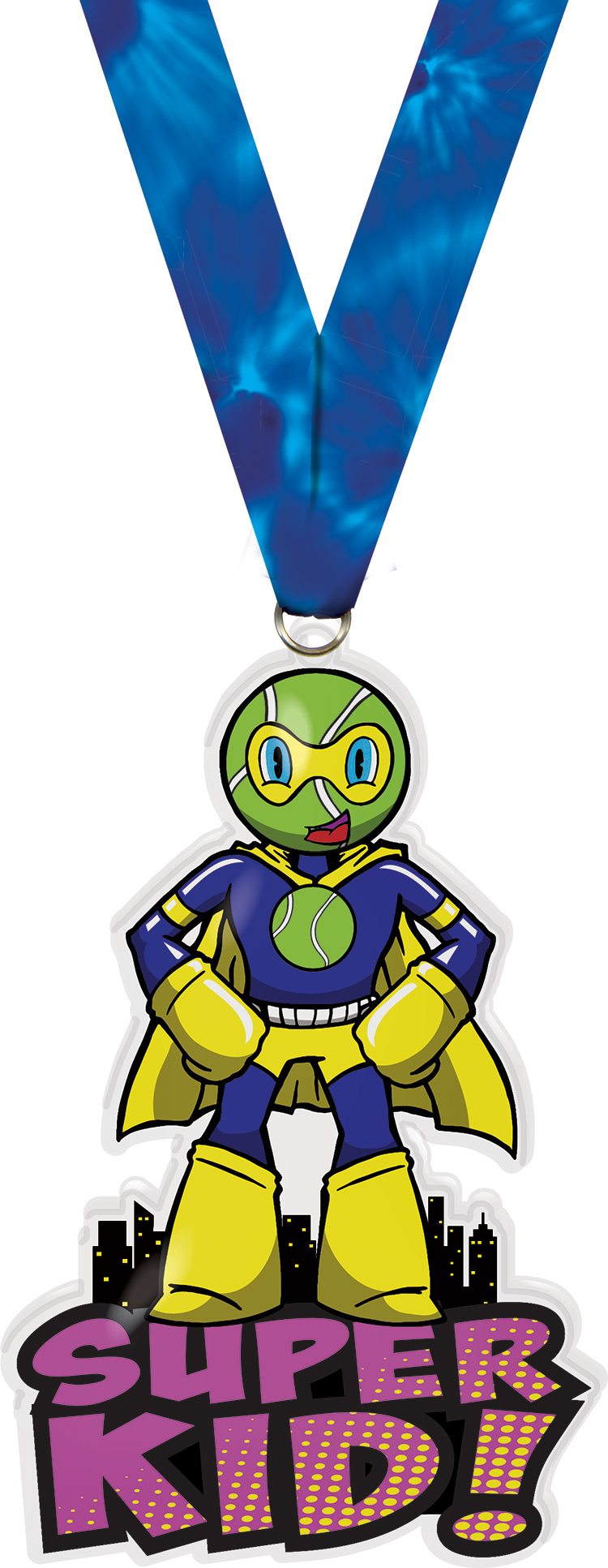 Exclusive Tennis Super Kid Acrylic Medal- 6 inch