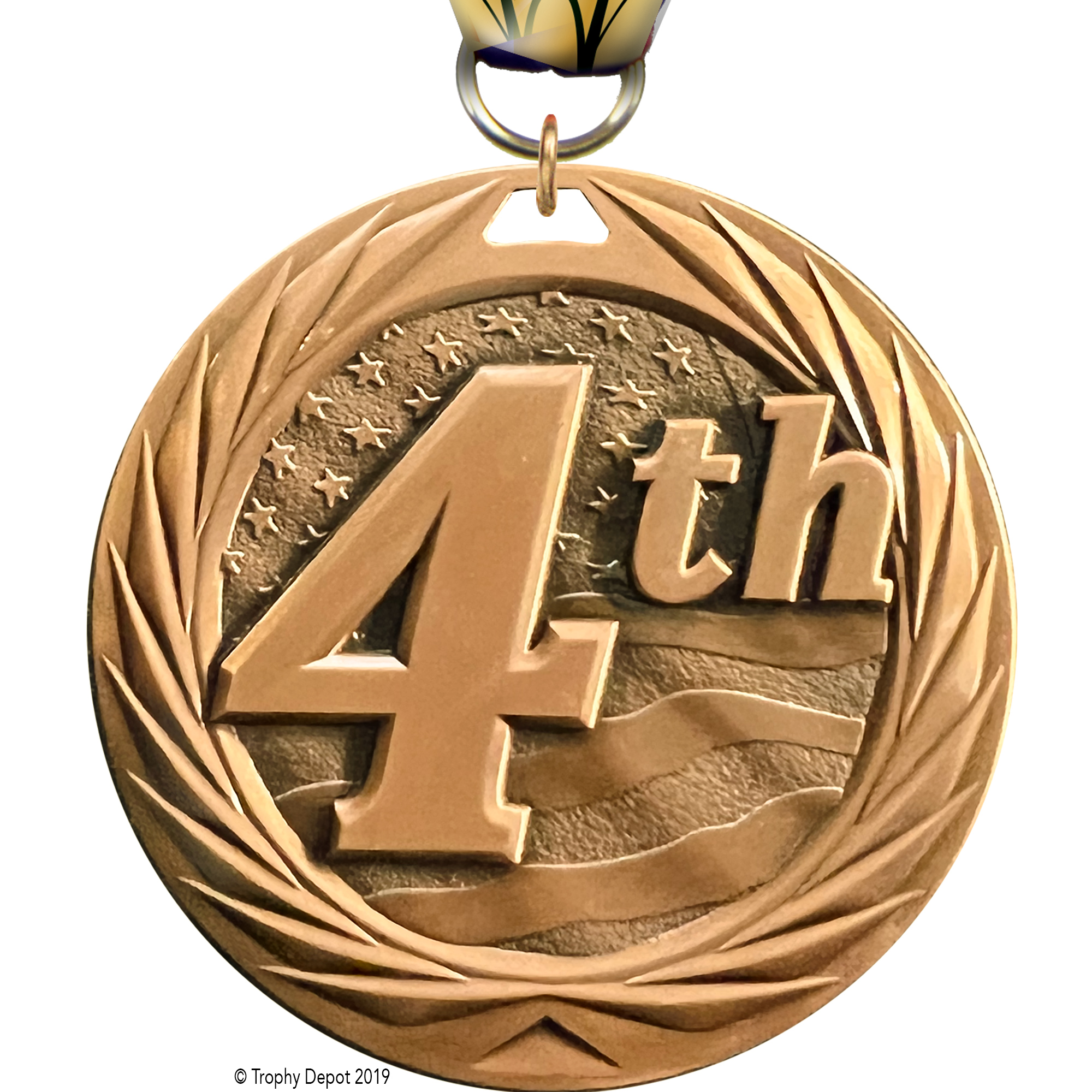4th 1.75 inch Blade 3D Diecast Medal