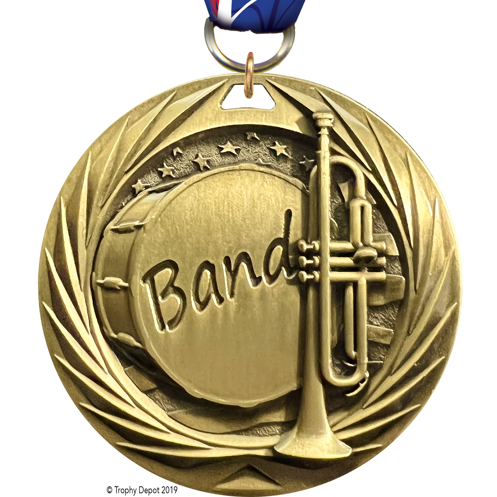 Band 1.75 inch Blade 3D Diecast Medal