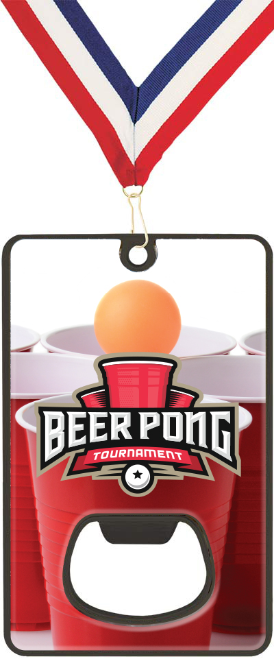 Bottle Opener with Magnetic Back- Beer Pong