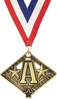 Attendance Diamond Star Medal