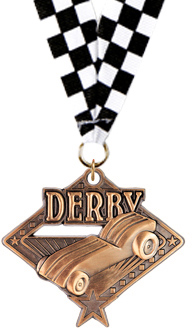 Pinewood Derby Diamond Star Medal - Bronze