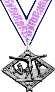Gymnastics Female Diamond Star Medal - Silver