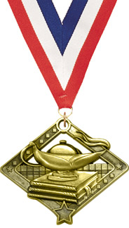 Knowledge Diamond Star Medal - Gold