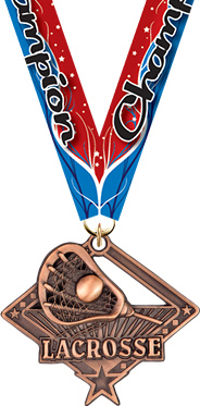 Lacrosse Diamond Star Medal - Bronze