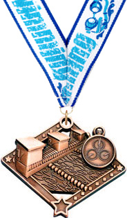 Swim Diamond Star Medal -  Bronze