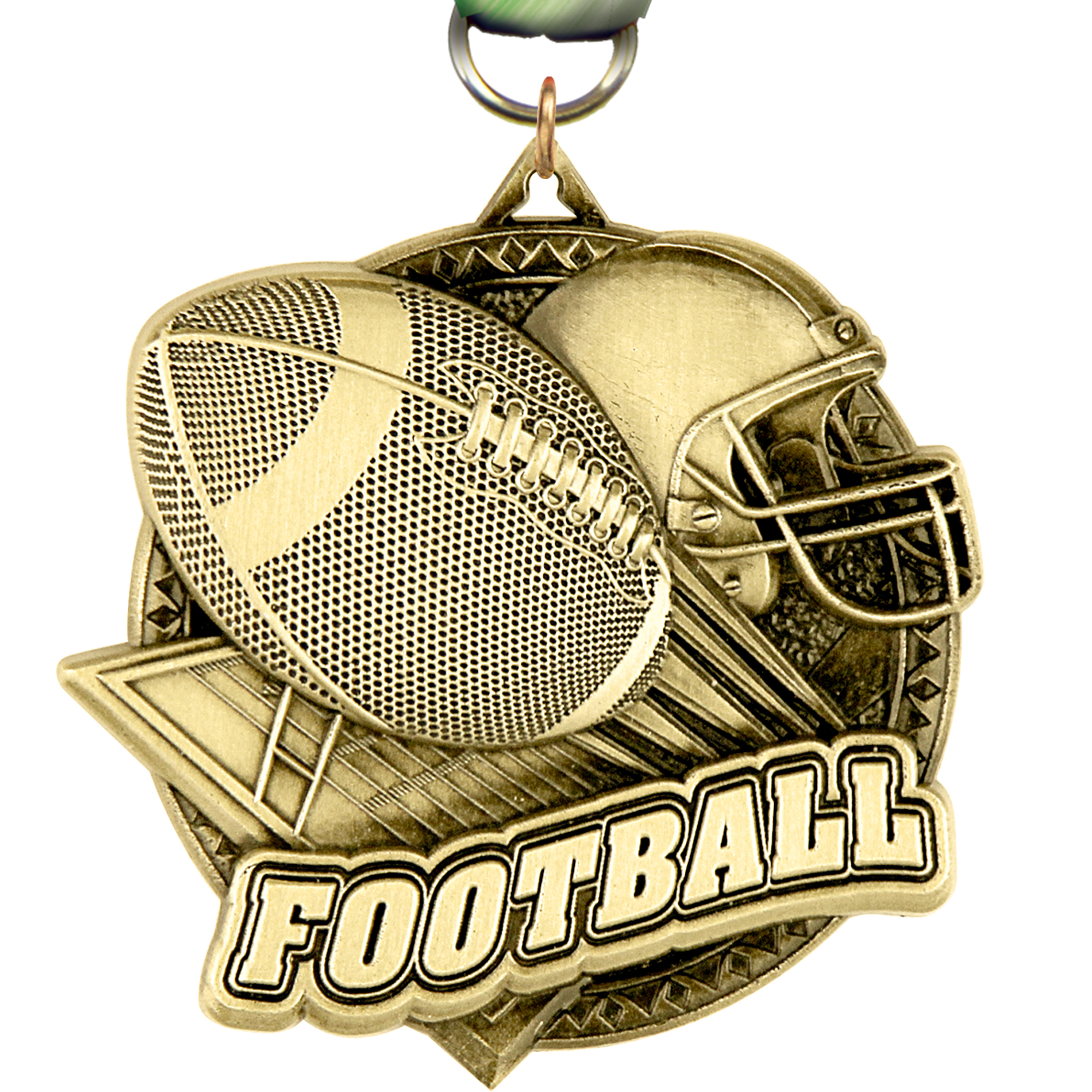 Football Ultra-Impact 3-D Medal