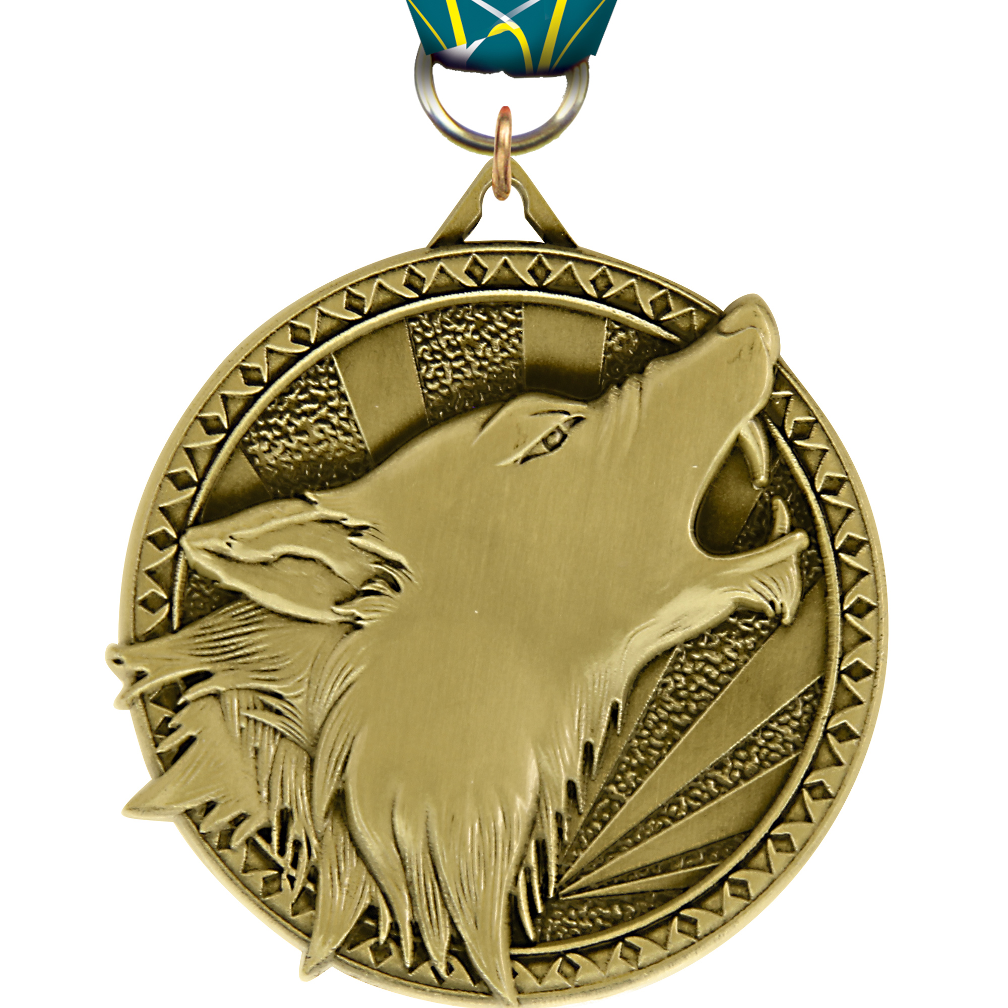 Mascot Wolves Ultra-Impact 3-D Medal