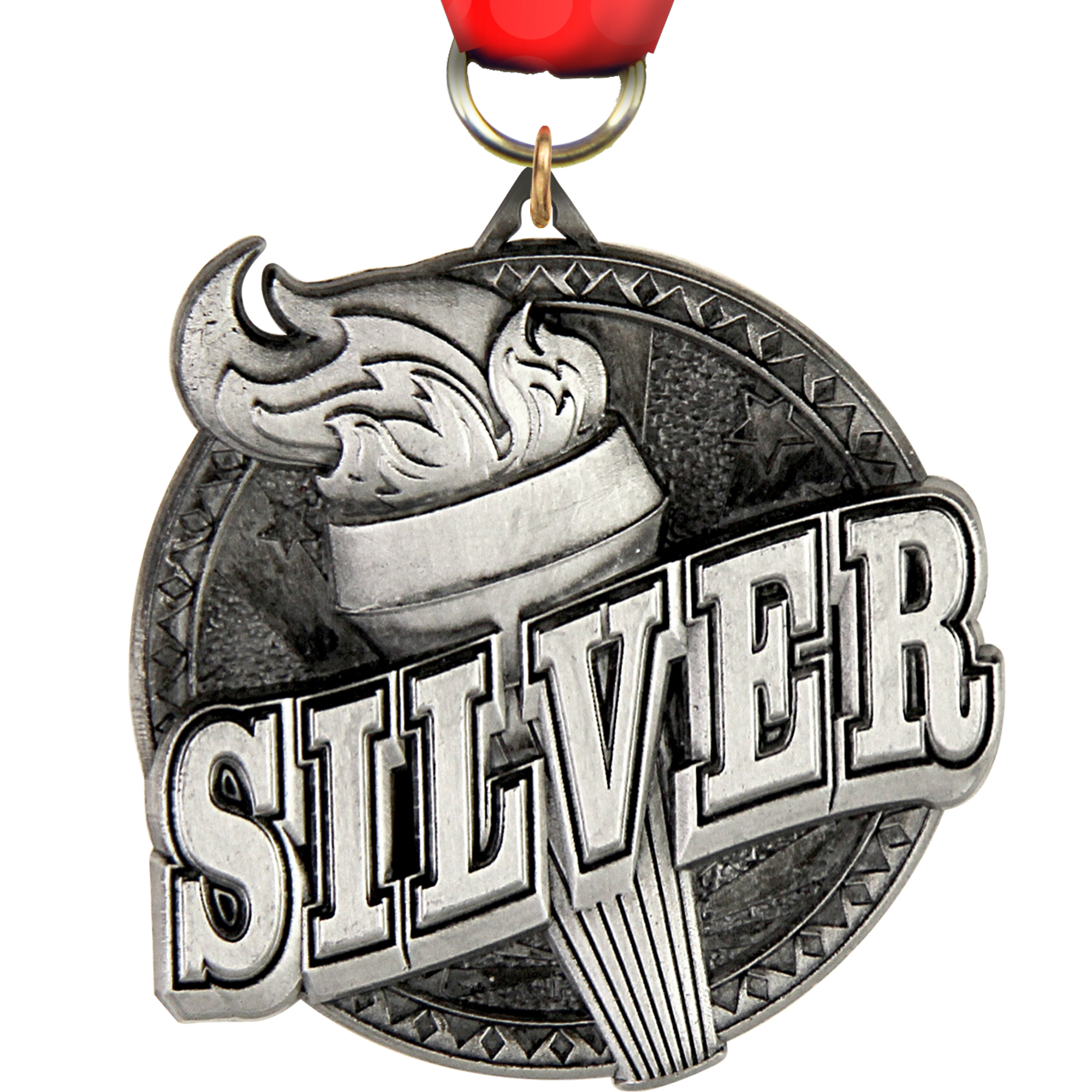 Silver Ultra-Impact 3-D Medal
